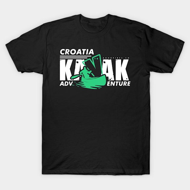 croatia Kayak Adventure T-Shirt by SerenityByAlex